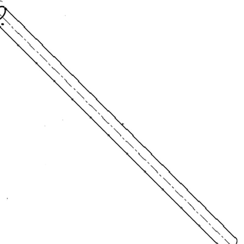 Faro ceiling light post 130cm white