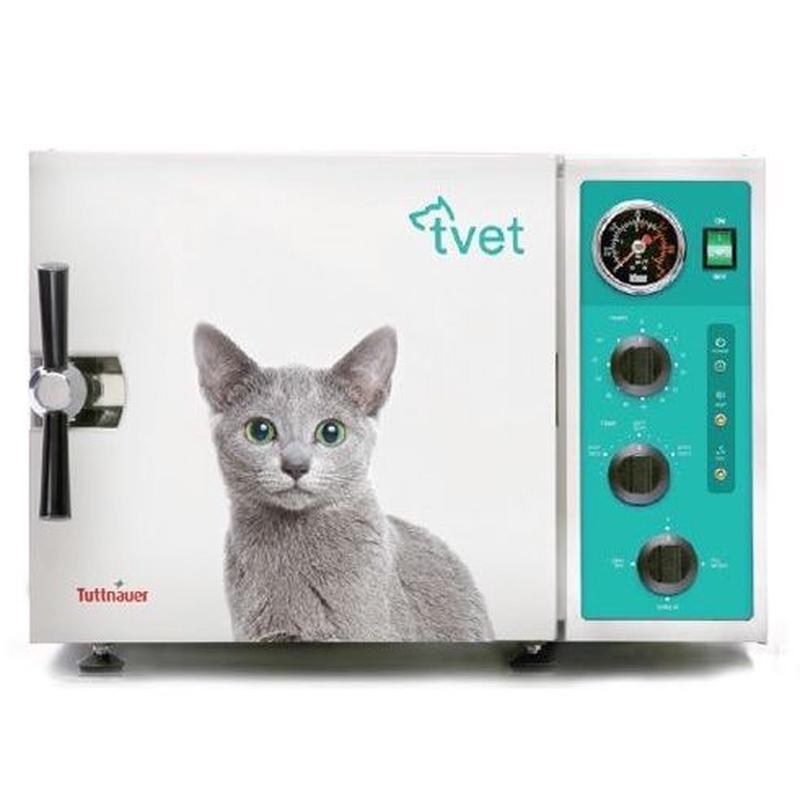 Tuttnauer 9M Manual Veterinary Autoclave 9 x 18 Chamber, TVET 9M