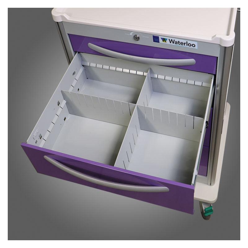 Waterloo Divider set for 6, 9, 12\" Slim Aluminum Med Jr Drawers Only, DIV-AJ6