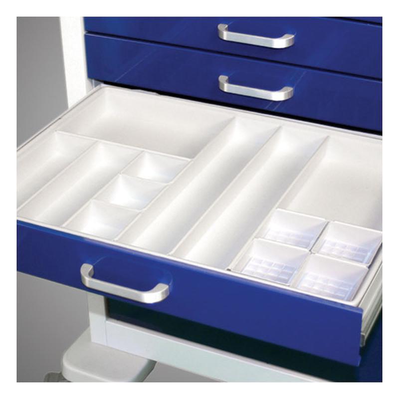 Waterloo 3 White Plastic Tray with 13 Bins (TT-1A)