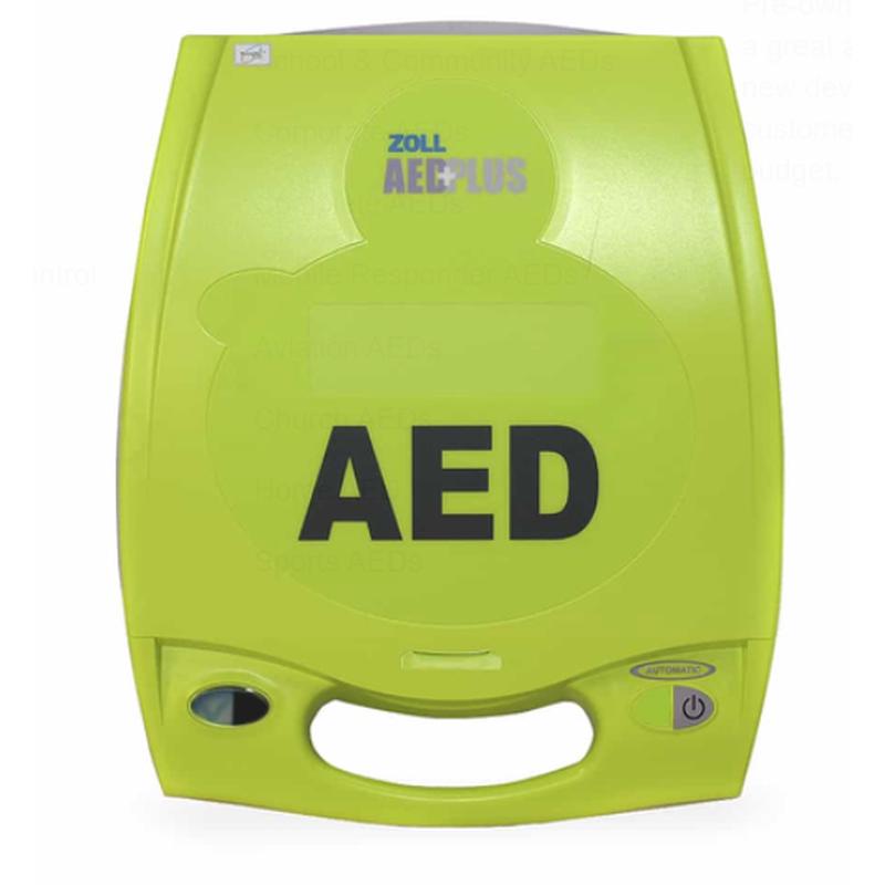 ZOLL FULLY AUTOMATIC AED PLUS WITH PRESCRIPTION, CPR D PADZ, 10 CR123A BATTERIES, AND CARRY CASE, 8000-004007-01