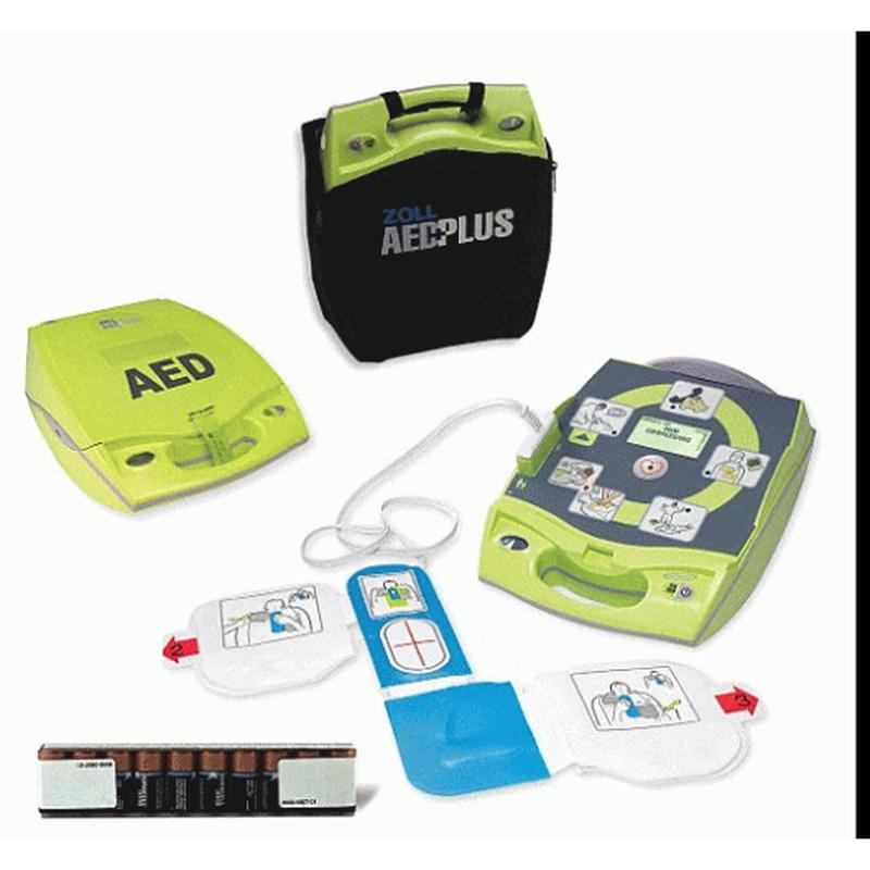 ZOLL AED PLUS DAVITA PACKAGE W/IRDA, ECG ON AND PLUS RX, 8000-004015-01