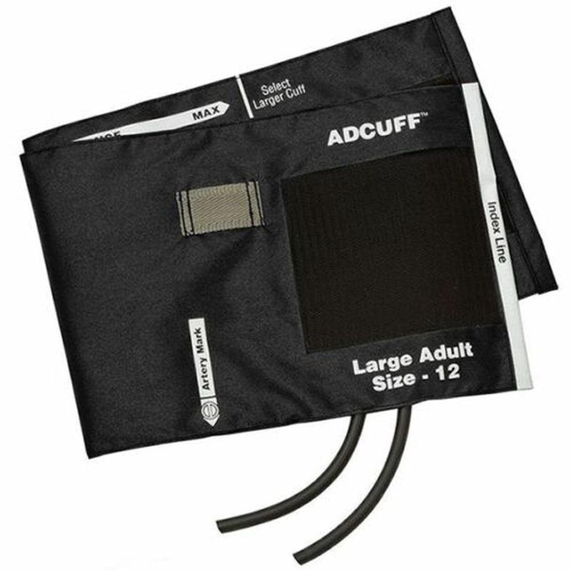 Large Adult, 2 tube, Cuff, Black