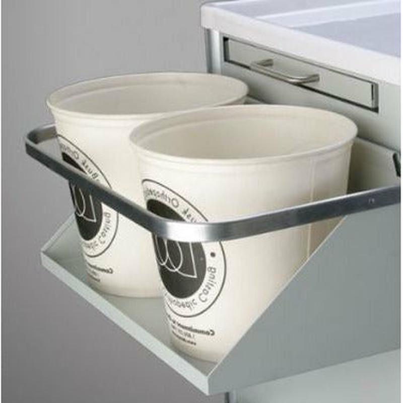 Waterloo Side Mount Bucket Shelf with Towel Holder, CAST-1