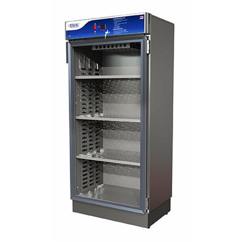 Warmer, D Series, 26.5\"D X 30\"W X 64.75\"H. 4\" Base, Single Chamber, EEV-10017
